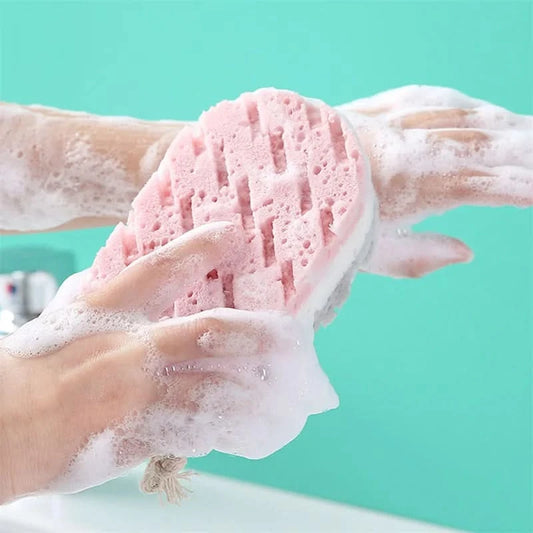 Soft Sponge Body Scrubber Bath Exfoliating Scrub Sponge Shower Brush Body Skin Cleaner Dead Skin Remover - M & M Global