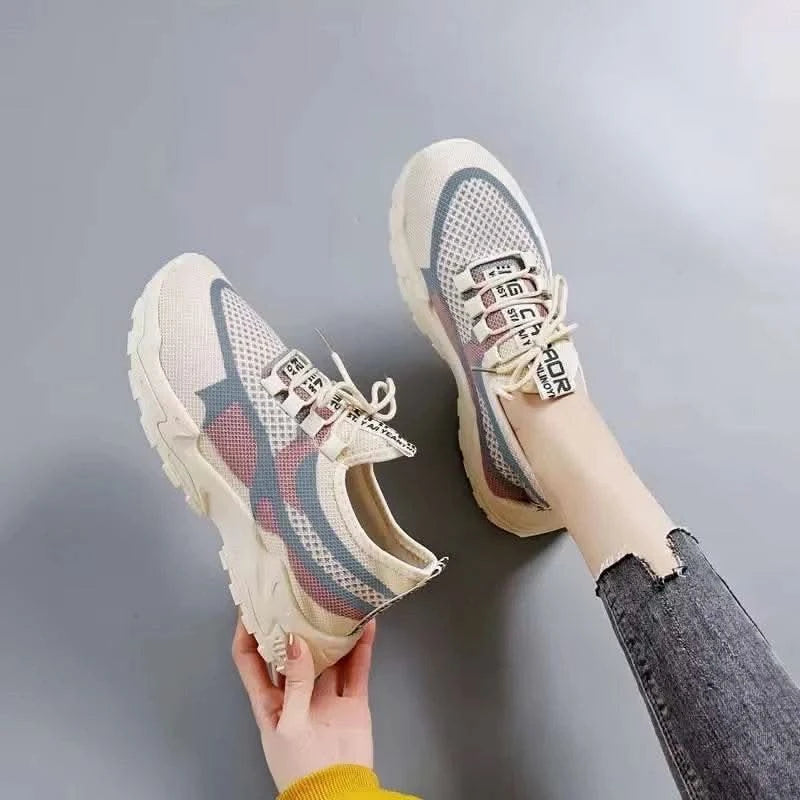 2025 Sneakers Women Platform Flat Shoes Woman Shoes Green Casual Trainers Ladies Chunky Sneakers Women Shoes - M & M Global
