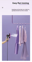 Portable Handheld Garment Steamer Iron,Fast Wrinkle Remover, Dual-Use Vertical & Flat Steaming,220V for Home Travel Clothes Care