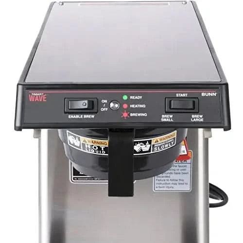 WAVE15-S-APS, Silver Thermal Server Coffee Brewer, Silver - M & M Global