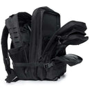 25L/45L Tactical Backpack for Men and Women Outdoor Survival Bug Out Bag Small School Rucksack Hking with Bottle Holder - M & M Global