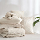 7 Pcs luxury cut flower design Comforter Set, soft microfiber, lightweight and breathable,Bedding Set for all seasons