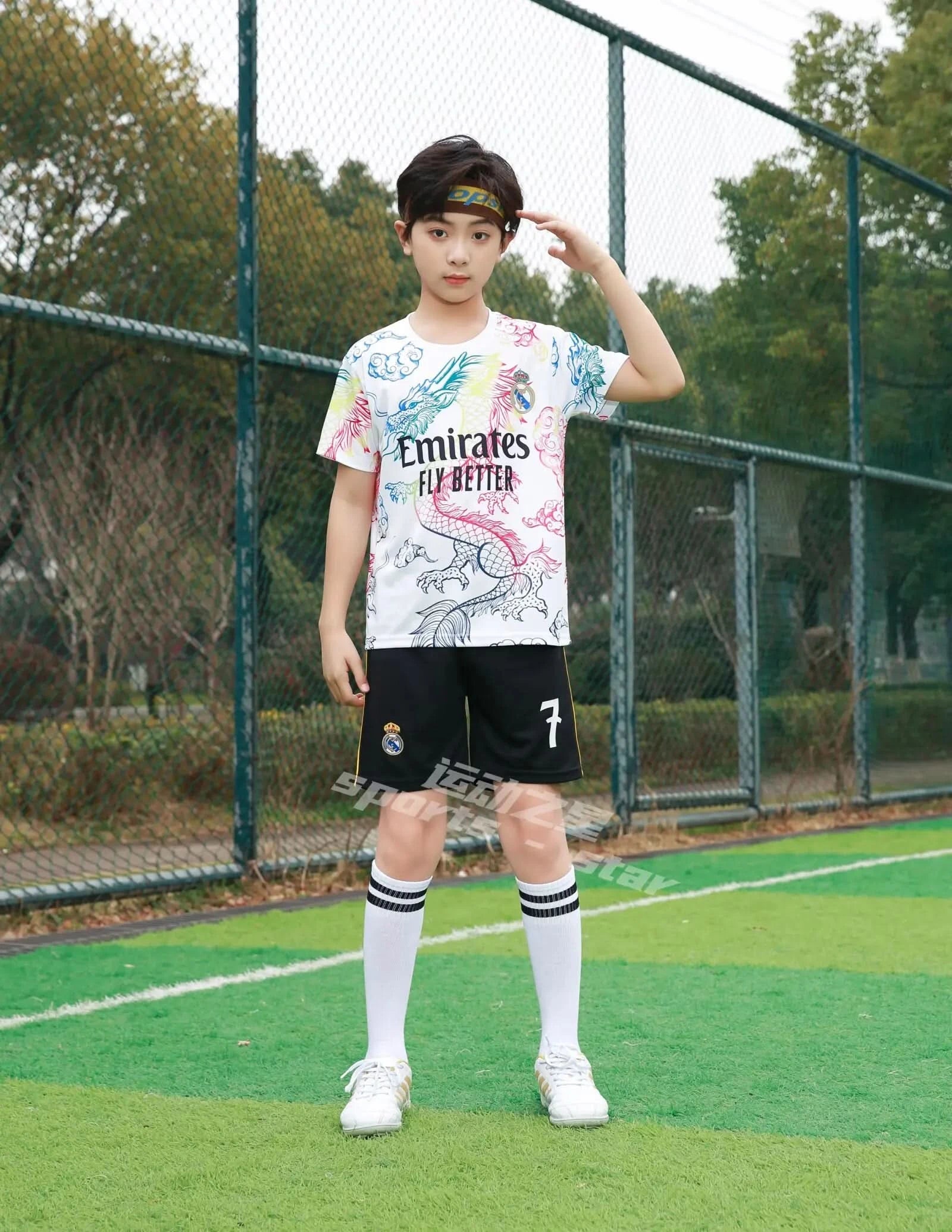 Children's Sports Suit Boy Girl yellow Fans Shirt Training Wear Games Rugby Football Shirt  Men Kids Child Sets Kit Uniform - M & M Global