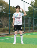 Children's Sports Suit Boy Girl yellow Fans Shirt Training Wear Games Rugby Football Shirt  Men Kids Child Sets Kit Uniform - M & M Global