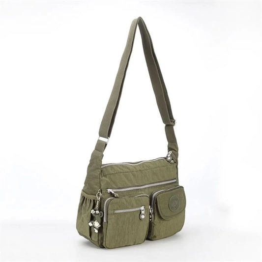 High Quality A4 Nylon Men Women Shoulder Messenger Bag Cross Body Purse Waterproof Lightweight Green Black Blue Purple Red M0938 - M & M Global