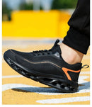 Men's Safety Shoes Anti-Impact Anti-Piercing Lightweight Work Boots Lightweight Breathable Sporty Design for Outdoor Work Shoes