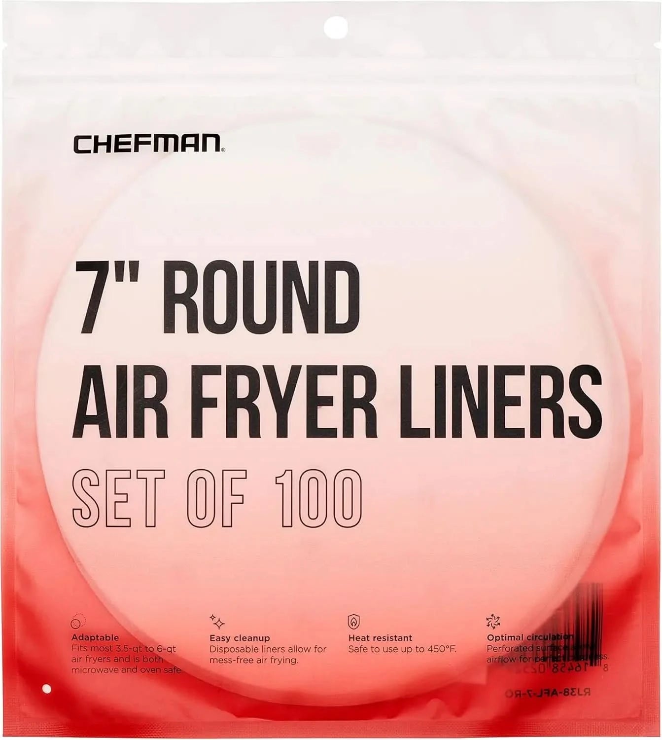 Touch Air Fryer, The Most Compact And Healthy Way To Cook Oil-Free, 5 Quart & Disposable Air Fryer Liners, Heat-Resistant Parchm - M & M Global
