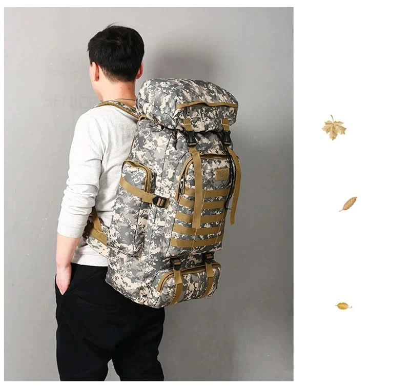 Rilibegan Men Travel Backpack Tactical Climbing Outdoor Hiking Camouflage Multifunctional Bag Men Backpack - M & M Global