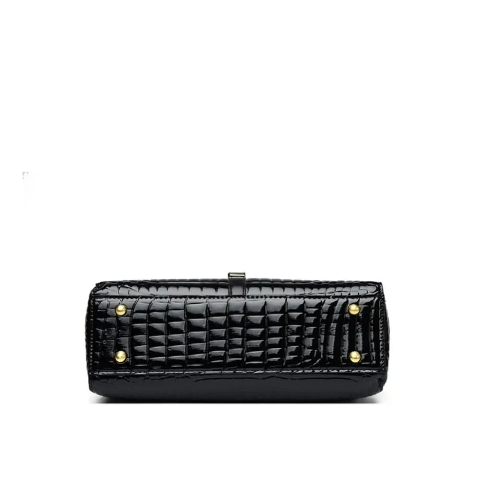Luxury Shoulder Tote Bag Alligator Patent Leather Hand Bags for Women 2025 Designer Daily commuting Handbags HIgh Quality Sac - M & M Global