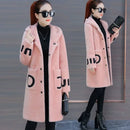 Ladies Lamb Velvet Jacket Autumn Winter Style Versatile Medium Length Spring Fashionable Windbreaker New Women's Clothing