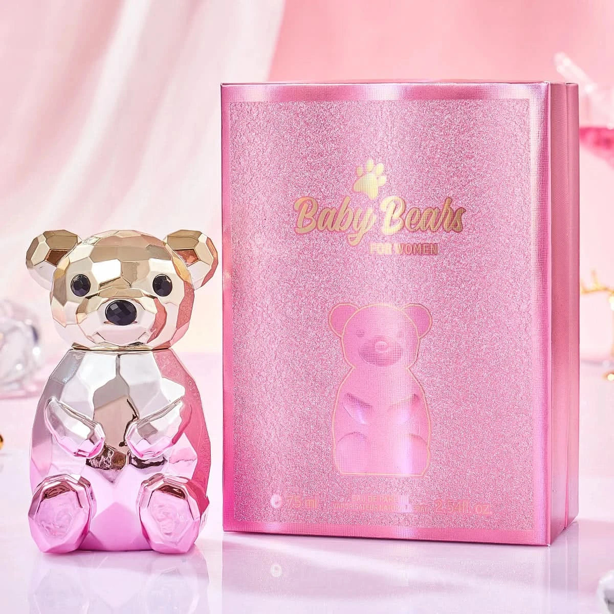 Bear Eau De Parfum Spray fragancia natural con caja de regalo, un perfume personal encantador para mujeres y hombres de 75ML