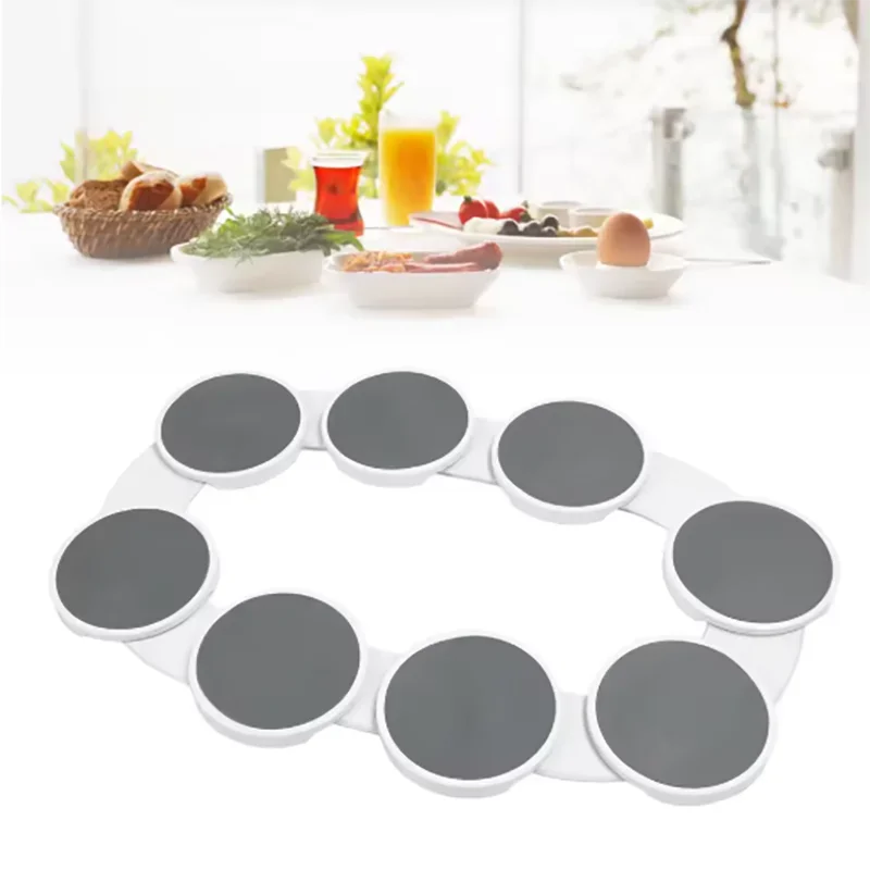 Kitchen Dining Table Turntable Kitchen Countertop Turntable 360 Degree Rotation Versatile Heat Resistant for Rectangular Table