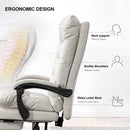 Comfortable Office Chair High Back Executive Desk Chair Leather Computer Gaming Chair Swivel Office Chairs with Footrest