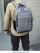 Mens BackPack LargeCapacity Simple Fashion Travel Female Student ComputerBag - M & M Global