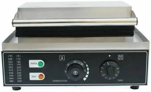Commercial Electric Sandwich Machine, 110V 1500W Double-side Sandwich Press Grill, Breakfast Sandwich Toaster Grilled Cheese Mak - M & M Global