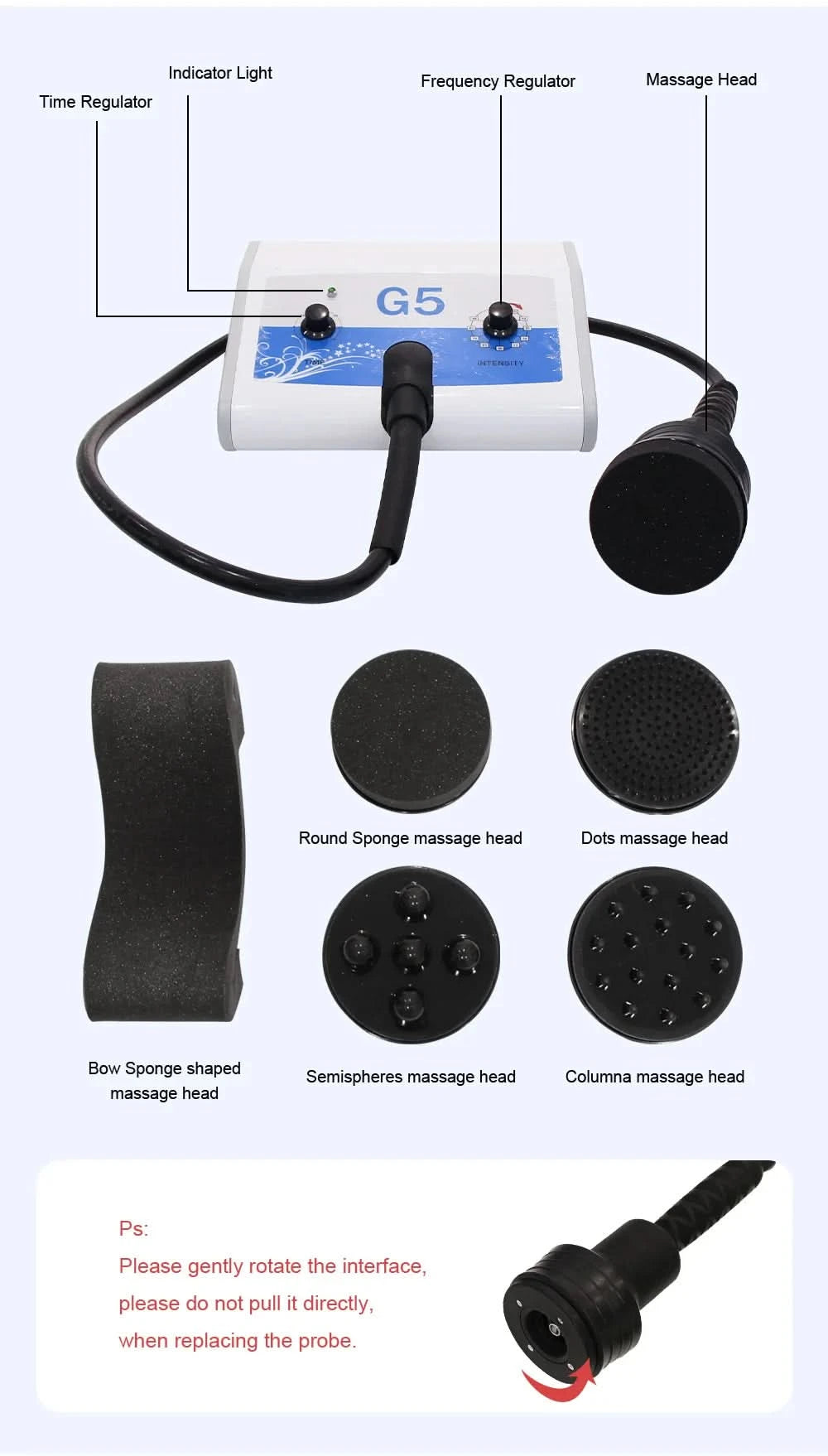G5 Vibrating Body Slimming Machine High Frequency Cellulite Reduce Shaping Massager Weight Loss Massager Beauty Device - M & M Global