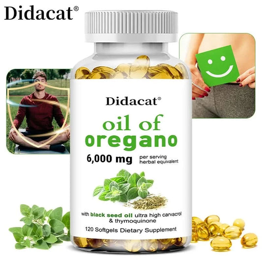 Oregano oil softgels for intestinal health, antioxidant, digestive health, immune support - M & M Global