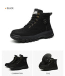 Men Safety Boots Waterproof Work Safety Shoes Anti-puncture Steel Toe Non Slip Work Sneakers Outdoor Male Indestructible Boots