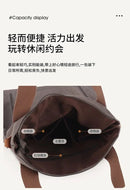 Cross-border large-capacity canvas women's bag, casual cross-body bag, Korean-style fashionable tote bag, simple handbag, new st - M & M Global