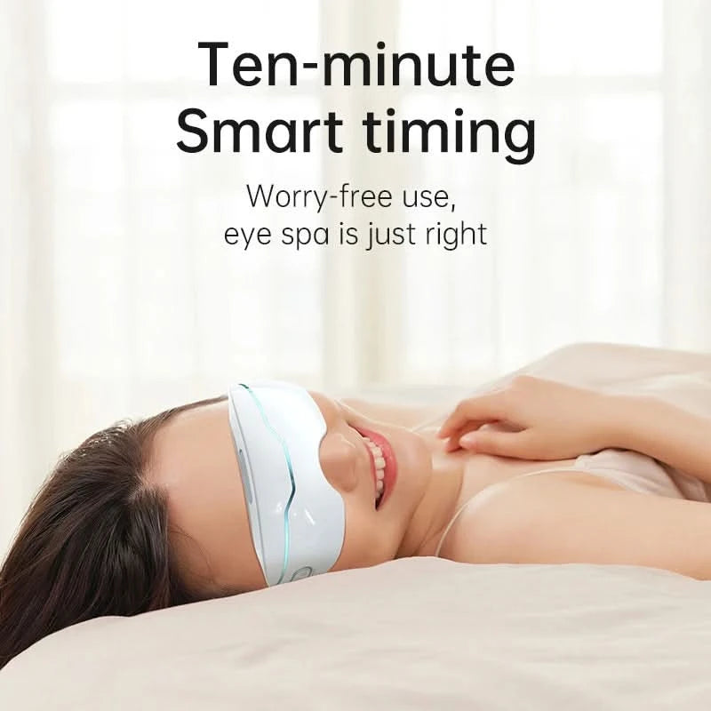 Electric Nano Steam Eye Massager Atomizing Eye Acupressure Massage Relieve Fatigue Dark Circles Improve Sleep Eye Care Machine - M & M Global
