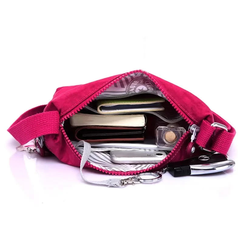 TEGAOTE Summer Men Women Shoulder Messenger Bag Small Cross Body Phone Purse Lightweight Blue Grey Black Red Purple M0910 - M & M Global