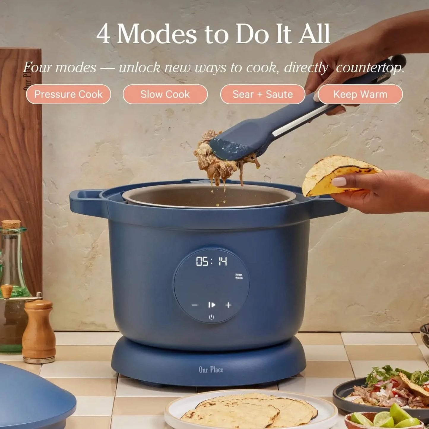 Dream Cooker | 6-quart Multicooker | 4 Versatile Modes | Pressure Cook, Slow Cook, Sear & Saute, Keep Warm | Hands-Free Steam Re - M & M Global