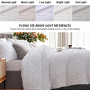 Tufted Comforter Set-7 Pieces in a Bag, Bedding Sets with Comforters,Flat Sheets, Fitted Sheet,2 Pillowcases & 2 PillowShams