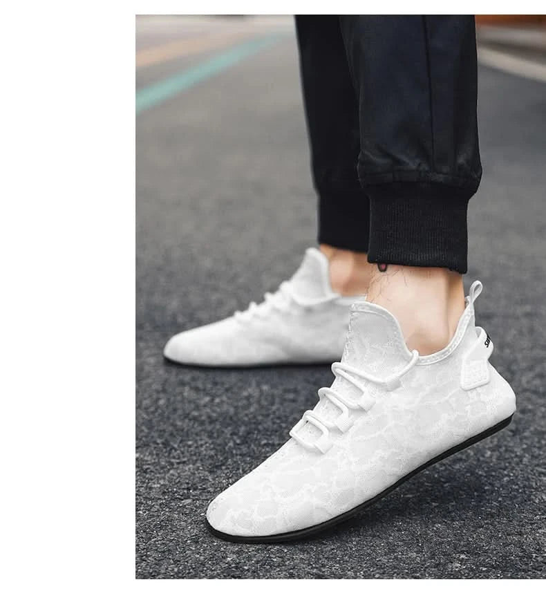 YRZL Men Mesh Loafers Driving Moccasins High Quality Flats Walking Shoes Breathable Non Slip Casual Loafers Summer Mens Shoes - M & M Global