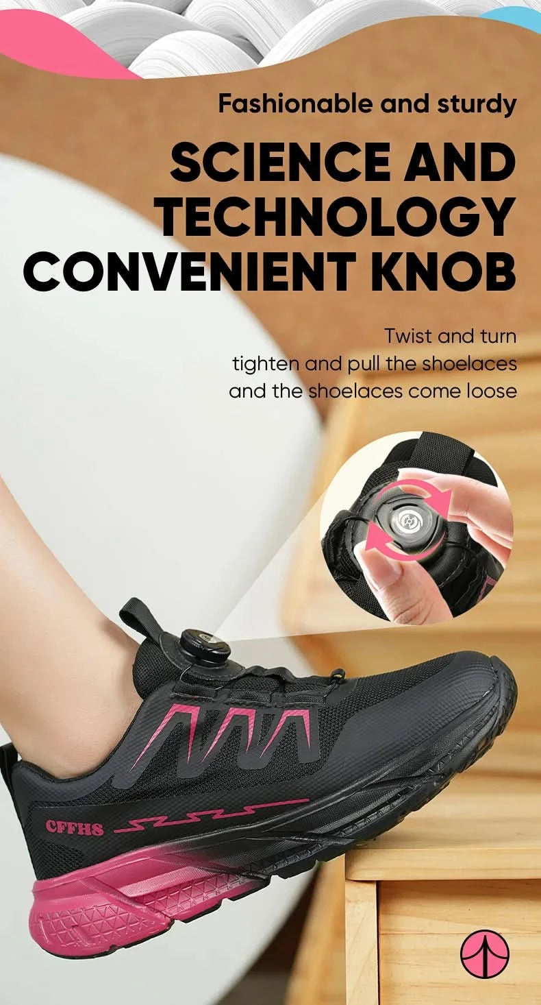 New women's anti-puncture anti-smash breathable fashion safety protection shoes