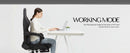Dowinx Gaming/Office PC Chair with Footrest and Lumbar Support, Vintage Style PU Leather High Back Adjustable Swivel Task Chair