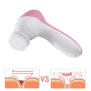 Electric Facial Cleaner 5 IN 1 Face Cleansing Brush Wash Machine Spa Skin Care Massager Blackhead Cleaning Facial Cleanser Tools - M & M Global