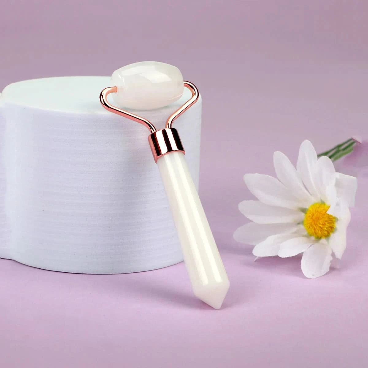 Natural Jade Roller Massager Eye Roller Face Massager Beauty Skin Care Massage Tool Mini Portable Body Eye Massager Face Roller - M & M Global
