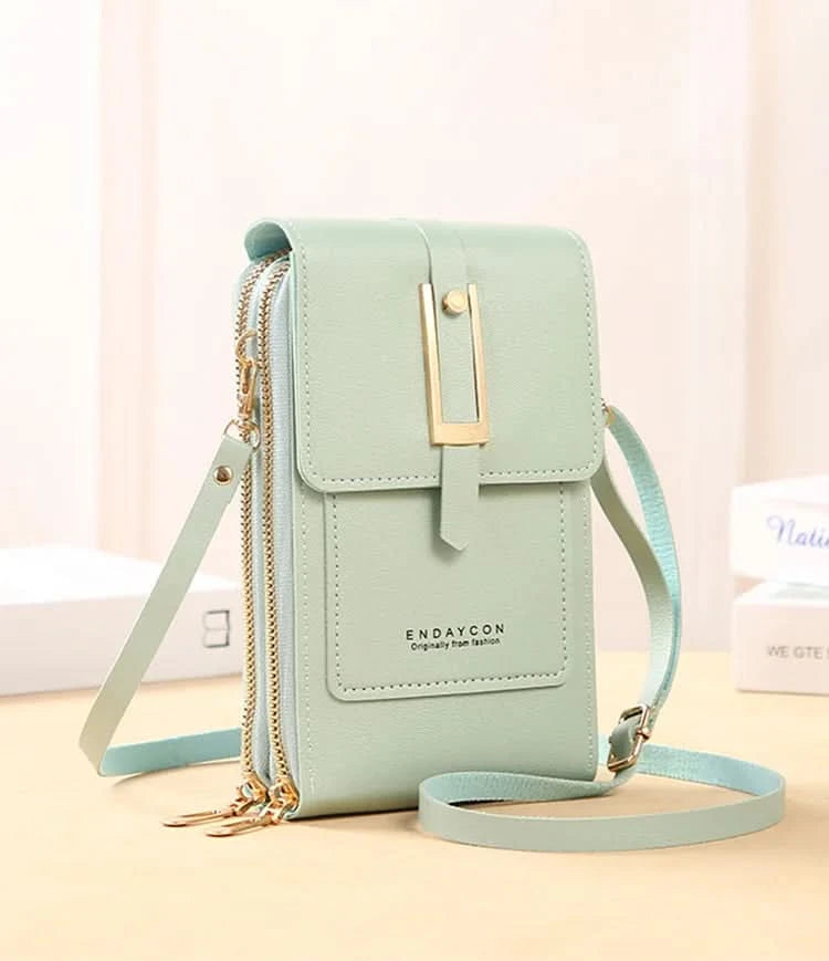 Touch Screen Cell Phone Messenger Bags Women Purse and Handbag Mini Shoulder Bag Pink Small Hand Bag Crossbody for Women  bolsos - M & M Global