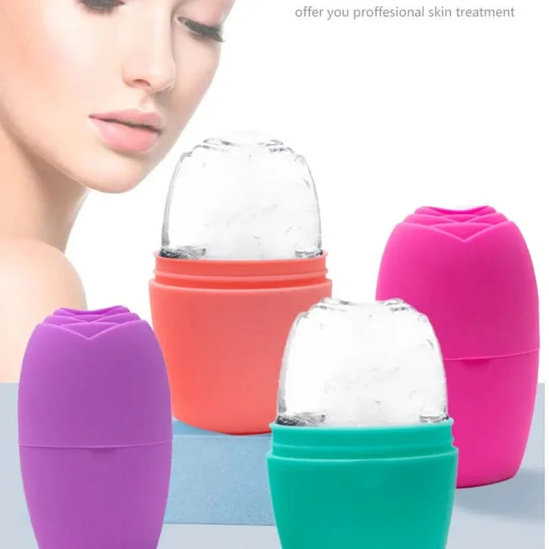 Skin Care Face Lifting Contouring Tool Silicone Ice Cube Trays Ice Globe Ice Balls Face Massager Facial Roller Reduce Acne - M & M Global
