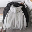 Elegant Fleece Solid Hooded Coats Fashion Women Long Sleeve 2025 New Autumn Winter Warm Hoodies Jackets Casual Y2K Sweatshirts