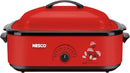 Classic Roaster Oven with Porcelain Cookwell, Red, 18 quart, 1425 watts - M & M Global