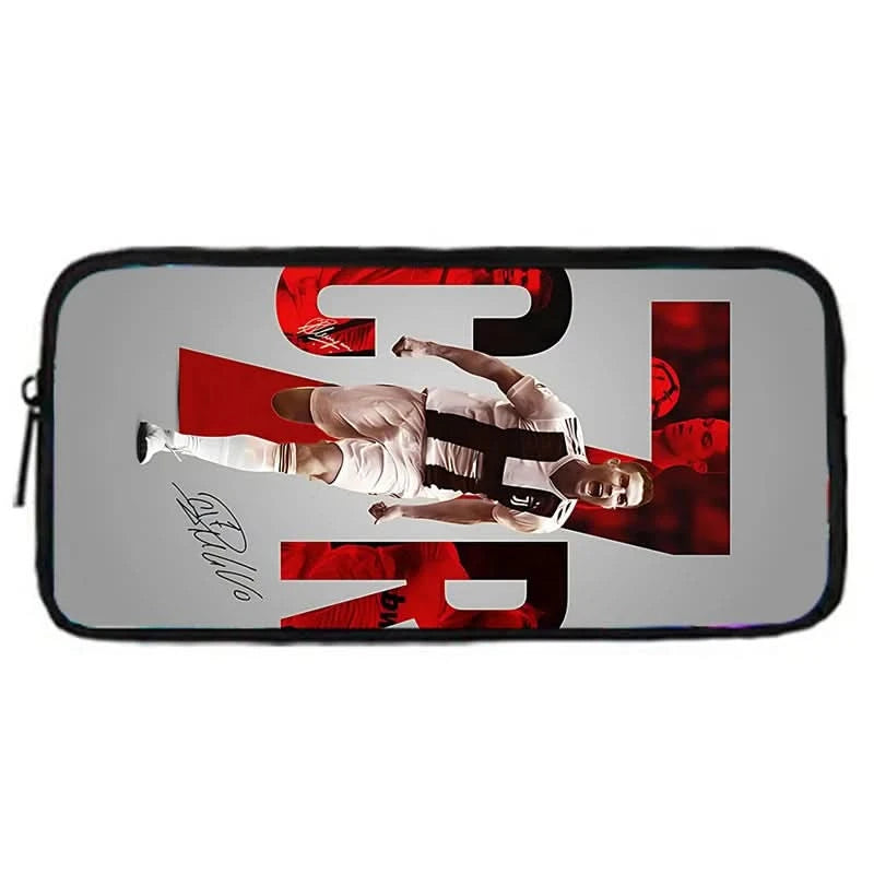 pcs set Football CR7 Star Child School Backpack with Lunch Bags Pencil Bags School Bags for R-Ronaldos Boys Girls Best Gift - M & M Global