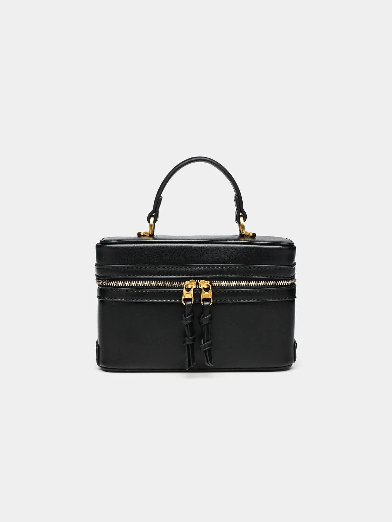 2024 summer new fashion all-in-one black single shoulder popular portable hard fashion small square bag - M & M Global