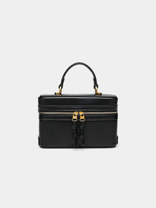 2024 summer new fashion all-in-one black single shoulder popular portable hard fashion small square bag - M & M Global