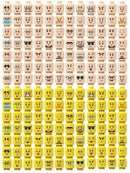 Buildings Blocks 3626 Figure Head Faces Creative Laugh Cry Cute Facial Expression Toy For High-Tech MOC Set - M & M Global
