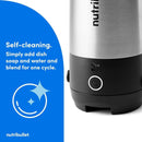 Flip Portable Blender with Insulated Cup, Cordless, Brushed Stainless, NBPB50350SS - M & M Global