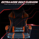 Gaming Chair, Computer Chair with Wheels, Adjustable Height Pu Leather Gamer Chair Office Desk Chair