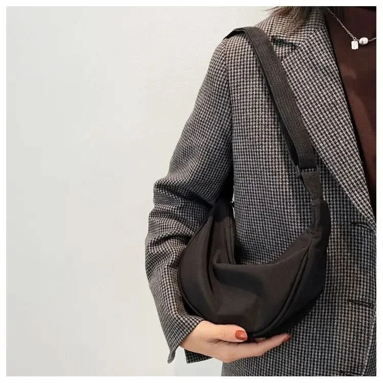 Ladies' fashionable leather PU handbag, designer shoulder bag, crossbody bag, armpit bag - M & M Global