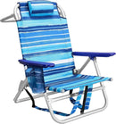 Backpack Beach Chairs for Adults,Pack Folding Heavy Duty Camping Chair with Large Pockets and Cup Holder,Adjustable high Beach