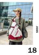 Techwear Style Outdoor Motorcycle Sport Single Shoulder Backpack Unisex Hip Hop Multifunction Chest Bag Tactical Crossbody Bag - M & M Global
