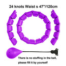 21/24/27/30 Knots Sport Fitness Hoops Abdominal Thin Waist Exercise Massage Hoop Fitness Equipment Gym Home Training Weight Loss - M & M Global