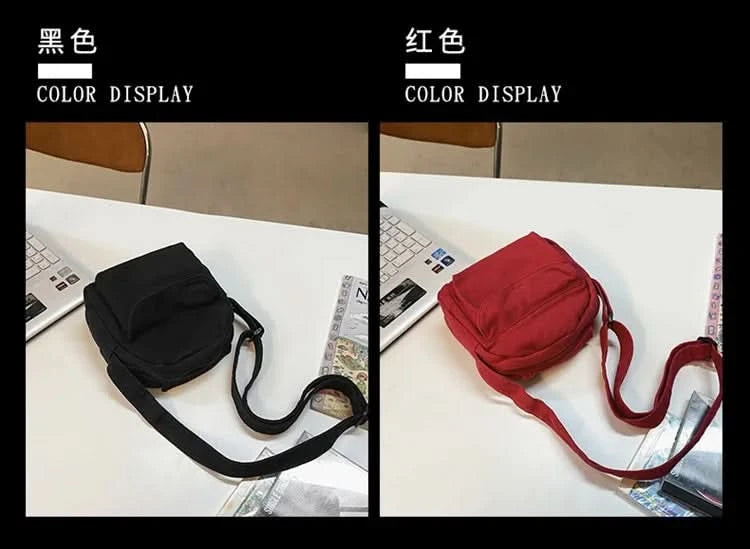 Fashion Small Canvas Crossbody Bags for Women 2025 Mini Shoulder Phone Purse Girl Student Cotton Cloth Mini Female Handbags Flap - M & M Global
