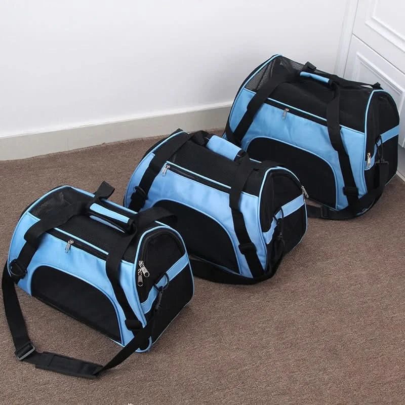 Portable Dog Cat Carrier Bag Pet Puppy Travel Bags Foldable Cats Handbag Travel Pet Bag Transport Bag - M & M Global