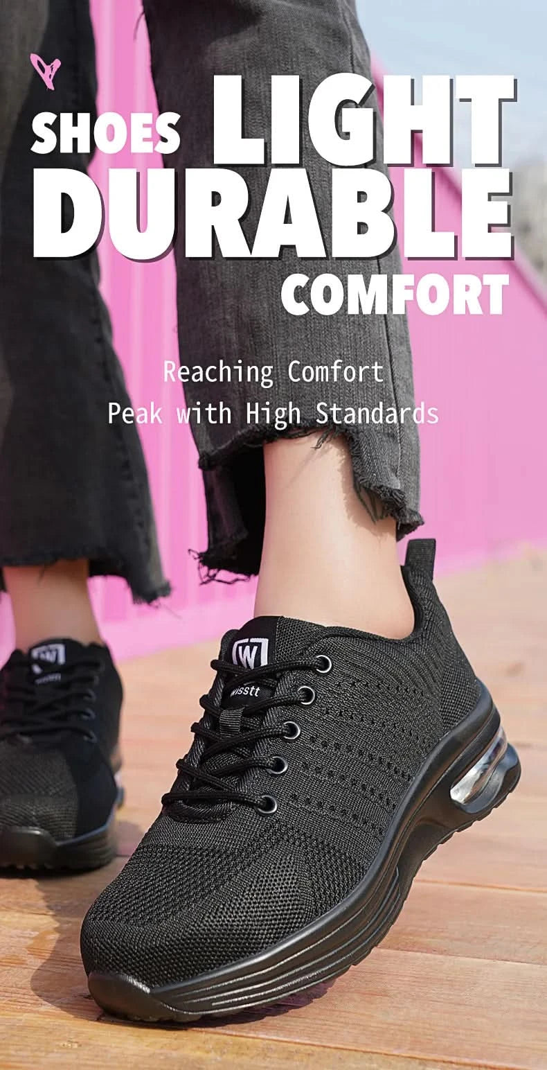 Four seasons women's puncture-proof daily casual safety shoes