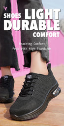 Four seasons women's puncture-proof daily casual safety shoes